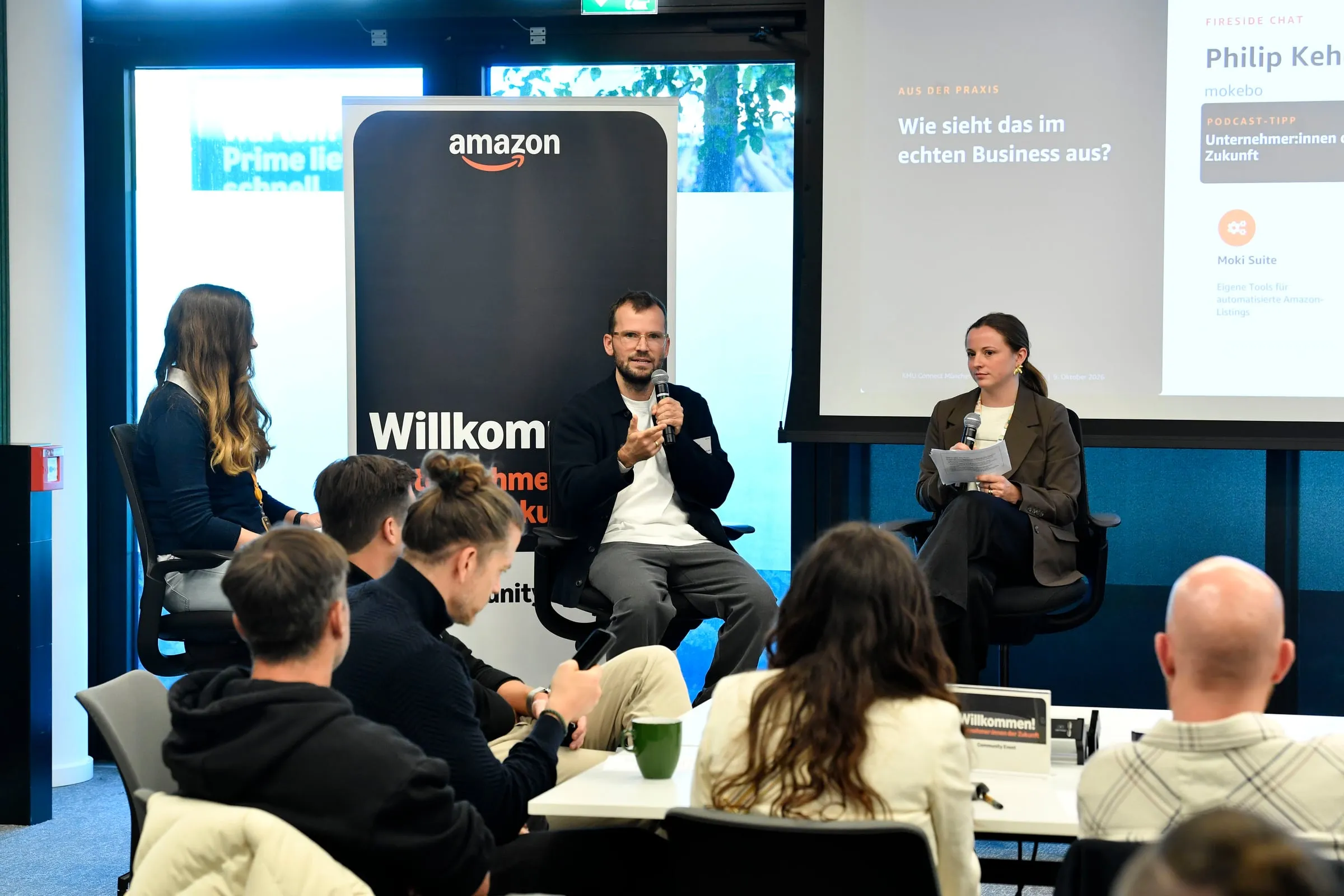 Fireside-Chat mit Publikum bei der Amazon KMU Connect Süddeutschland in München