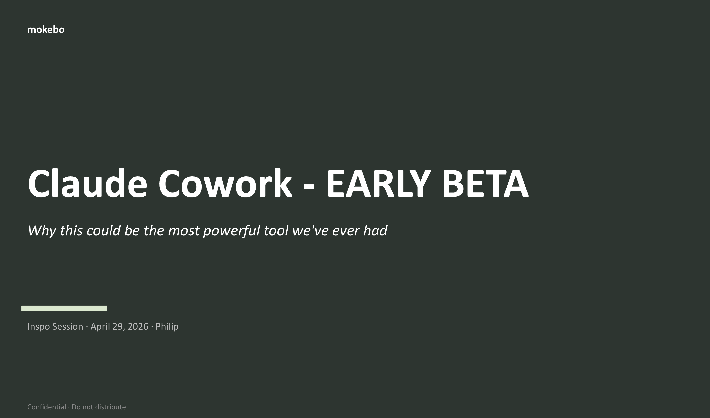 Claude Cowork – Early Beta